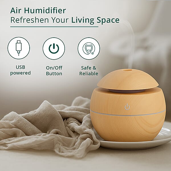 Shop Lc Livmore Yellow Aroma Humidifier With 7 Essential Oils