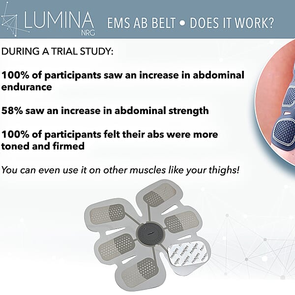 Shop Lc Lumina NRG EMS AB Belt Training And Toning Device (Battery Included)