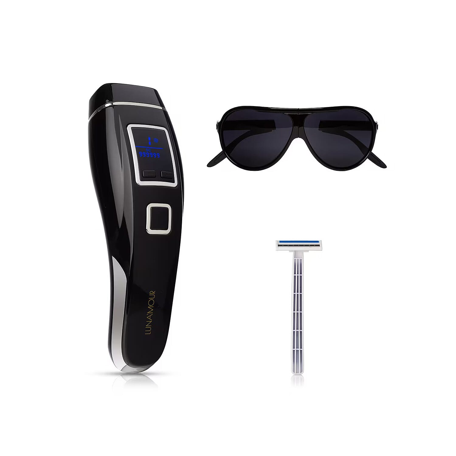 shop lc Luna'Mour CoolPro Intense Pulse Light Therapy Device Ice Technology Skin Revitalizing Blemish Lightening and Hair Removing Device (FDA Approved)
