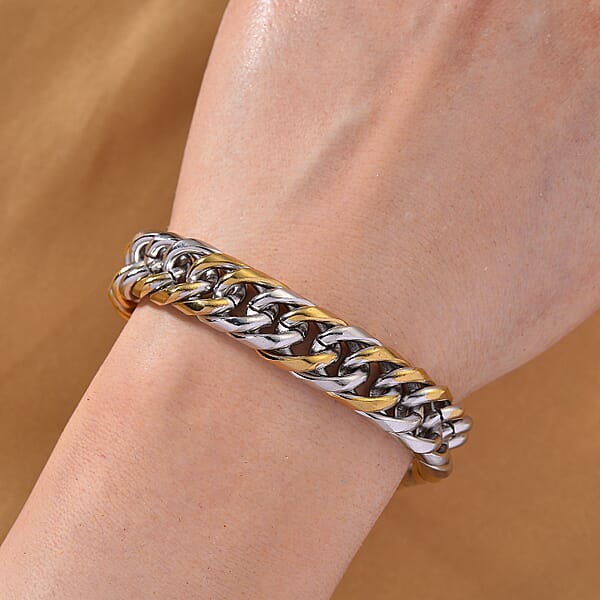 Shop Lc Luxe Chain Bracelet (7.5-9In) In ION Plated YG And Stainless Steel