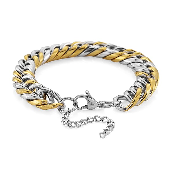 Shop Lc Luxe Chain Bracelet (7.5-9In) In ION Plated YG And Stainless Steel