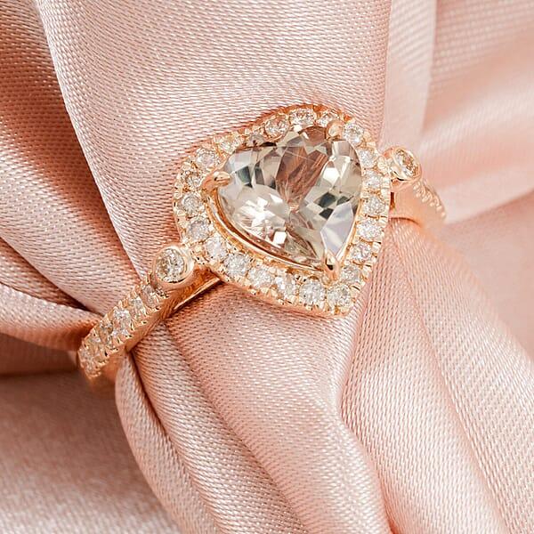 Shop Lc Luxoro 10K Yellow Gold AAA Turkizite Diamond (G-H I2) (0.48 Cts) Ring 2.68 Ctw