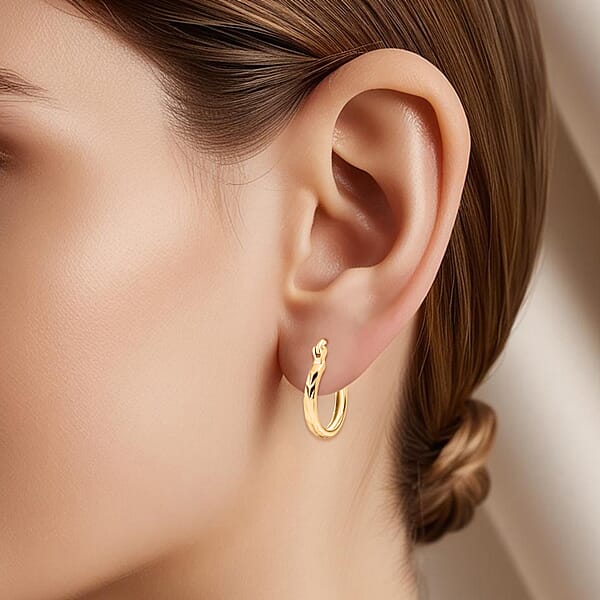Shop Lc Luxoro 10K Yellow Gold Hoop Earrings (2.10 G)
