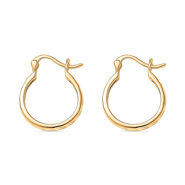 Shop Lc Luxoro 10K Yellow Gold Hoop Earrings (2.10 G)