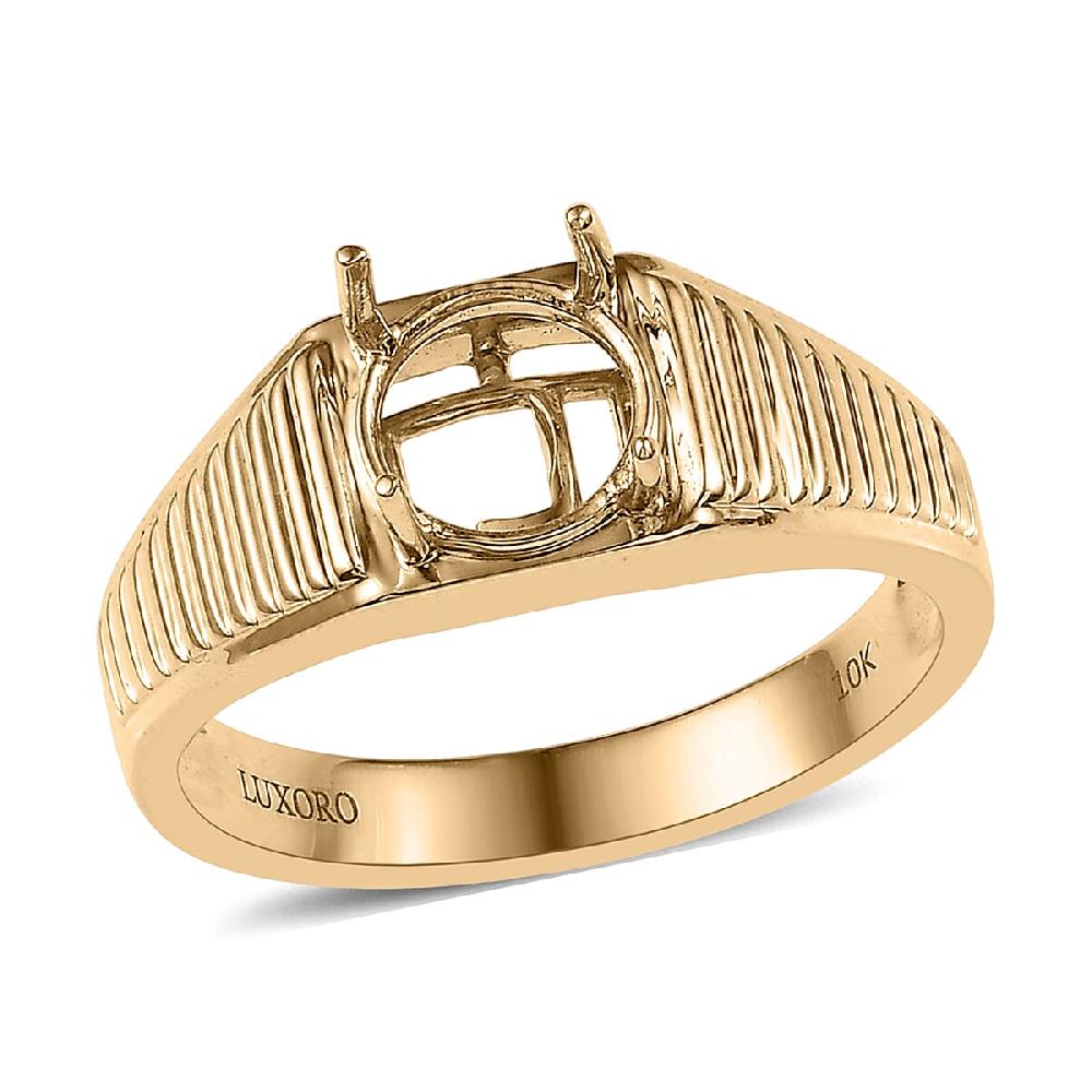 shop lc Luxoro 10K Yellow Gold Men's Ring 5.88 Grams