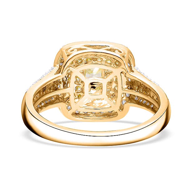Shop Lc Luxoro 10K Yellow Gold Natural Yellow And Diamond I1-I2 Ring 1.00 Ctw