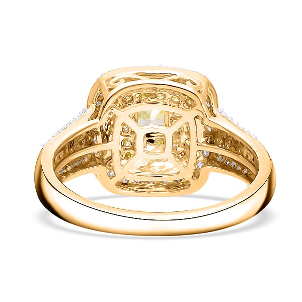 Shop Lc Luxoro 10K Yellow Gold Natural Yellow And Diamond I1-I2 Ring 1.00 Ctw