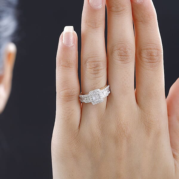 Shop Lc Luxoro 14K Yellow Gold G-H I3 White Diamond Ring 1.00 Ctw