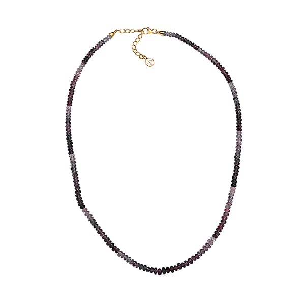 Shop Lc Luxoro AAA Multi Spinel 72.00 Ctw Beaded Necklace In 14K Yellow Gold 18 Inches