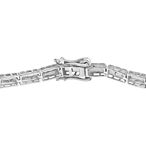 Shop Lc Luxoro Bar Bracelet In 10K White Gold (6.50 In) 5.25 Grams