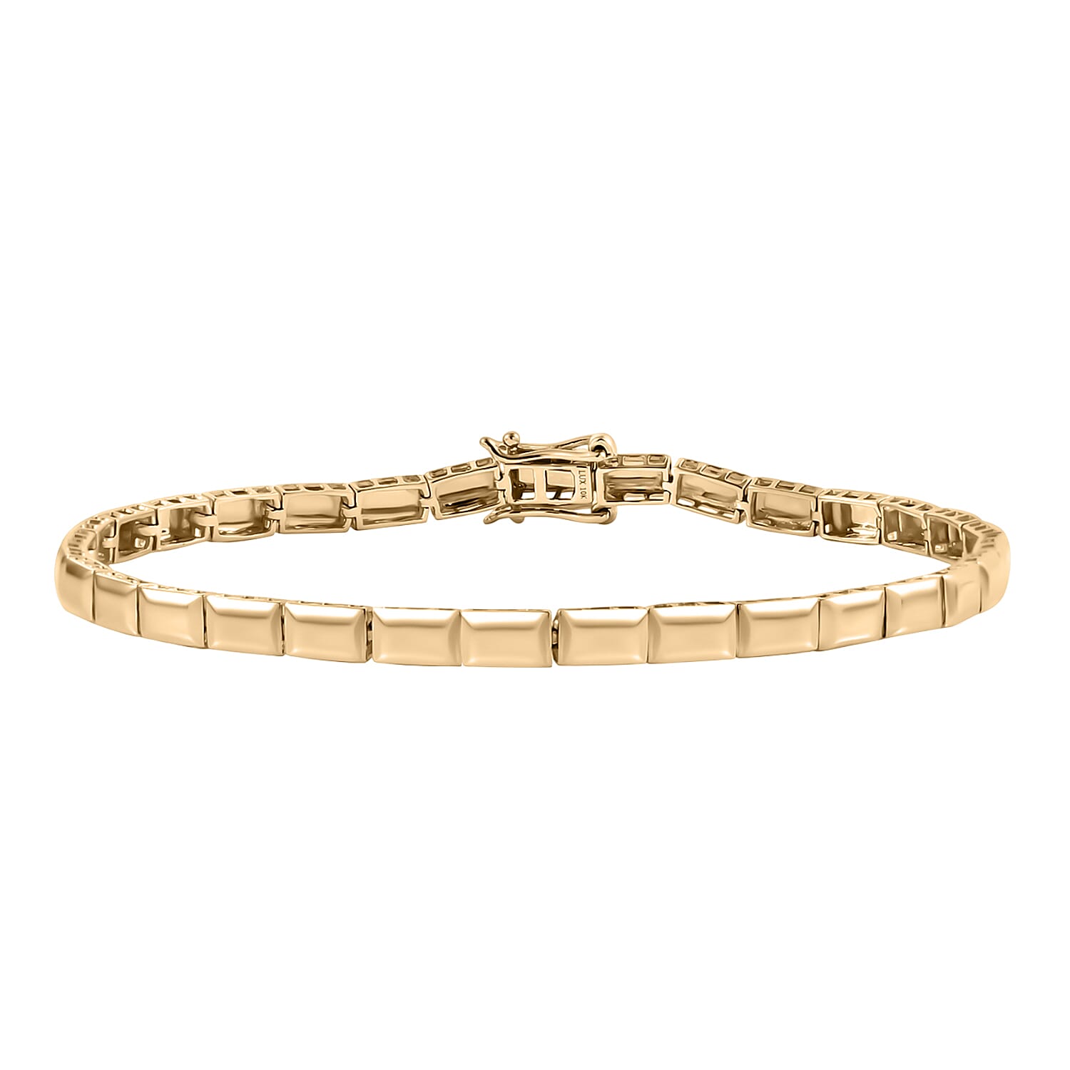 shop lc Luxoro Bar Bracelet in 10K Yellow Gold (6.50 In) 5.25 Grams