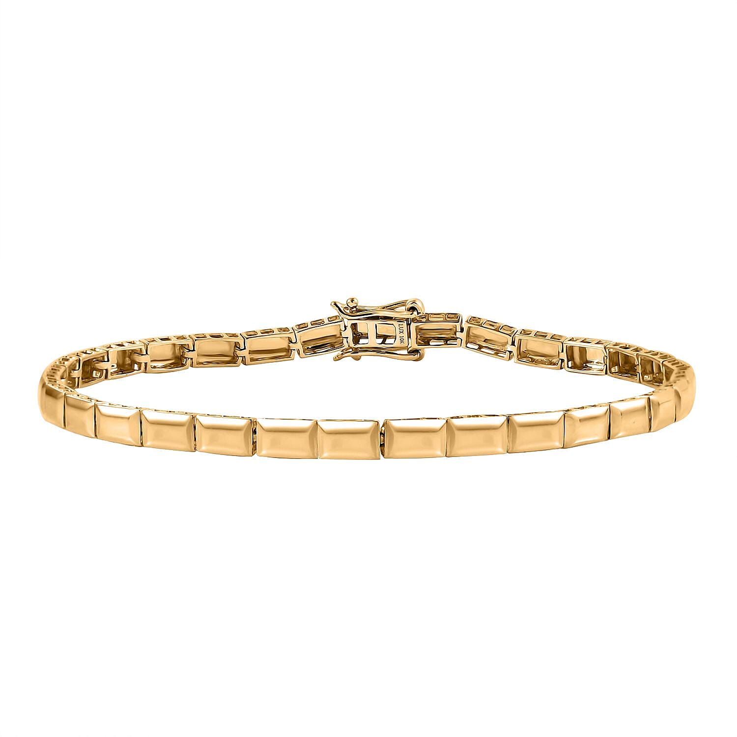 shop lc Luxoro Bar Bracelet in 10K Yellow Gold (7.25 In) 4.90 Grams