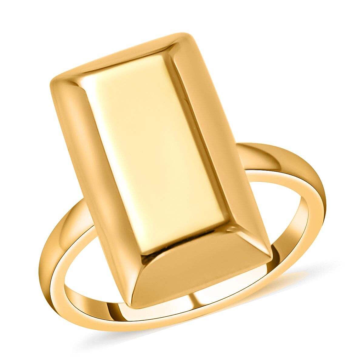 shop lc Luxoro Bar Ring in 18K Yellow Gold Yellow Gold Ring Gold Jewelry For Her 2.30 Grams