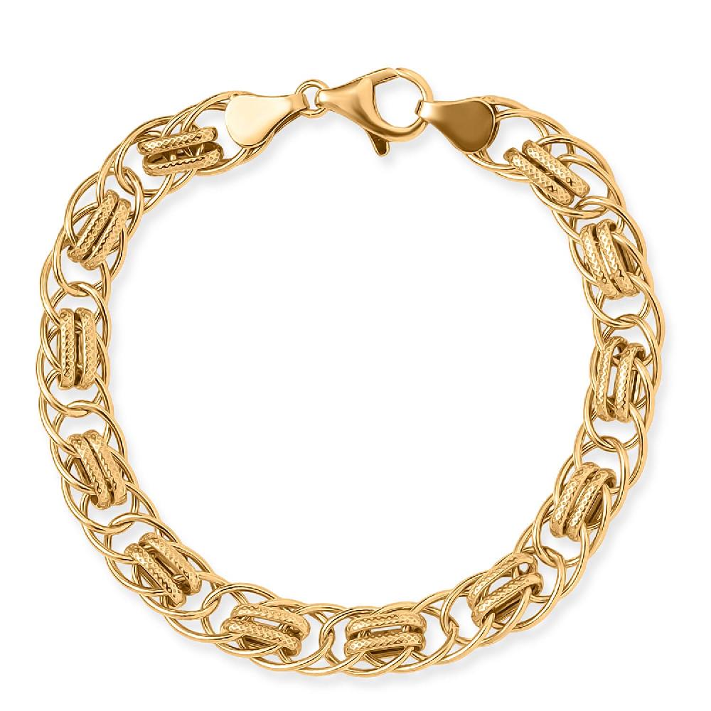 shop lc Luxoro Eternal Links Chain Bracelet in 10K Yellow Gold (7.25 In) 4.87 Grams