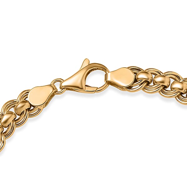 Shop Lc Luxoro Fancy Link Chain Bracelet In 10K Yellow Gold (7.25 In) 5.45 Grams