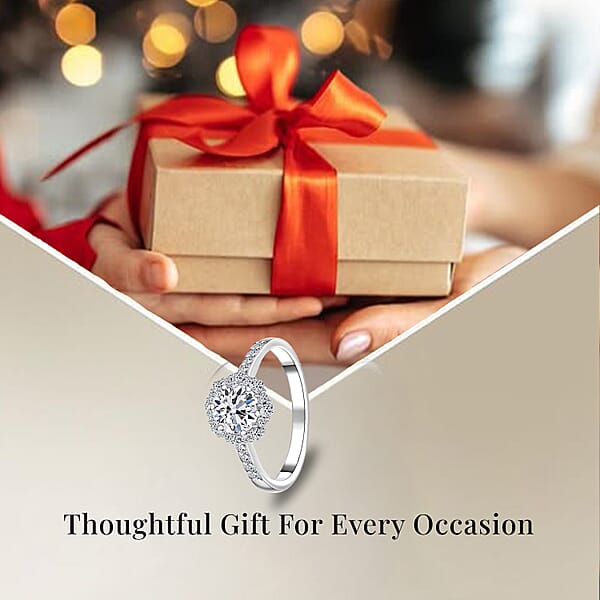 Shop Lc Luxoro Lab Grown Diamond E-F VS 1.00 Ctw Ring In 10K White Gold