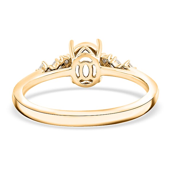 Shop Lc Luxoro Mounting Ring In 14K Yellow Gold 3.38 Grams