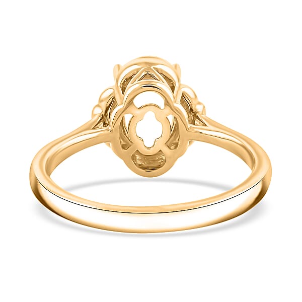 Shop Lc Luxoro Mounting Ring In 14K Yellow Gold 3.83 Grams
