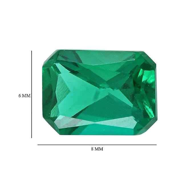 Shop Lc Luxuriant Lab Grown AAAA Emerald (Oct 8x6 Mm) 1.00 Ctw