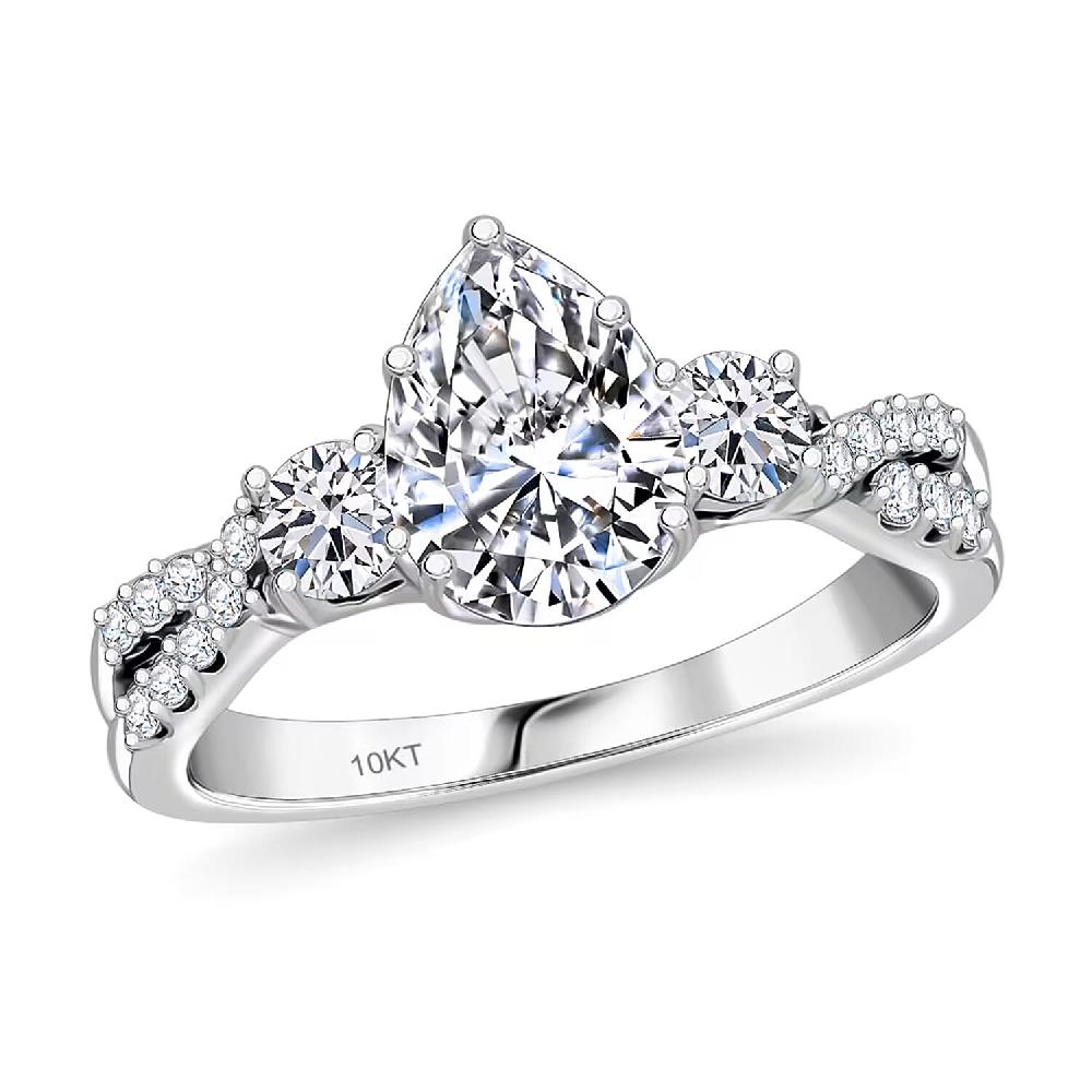 shop lc Luxuriant Lab Grown Diamond E-F VS 2.00 ctw Ring in 10K White Gold shop lc Luxuriant Lab Grown Diamond E-F VS 2.00 ctw Ring in 10K White Gold