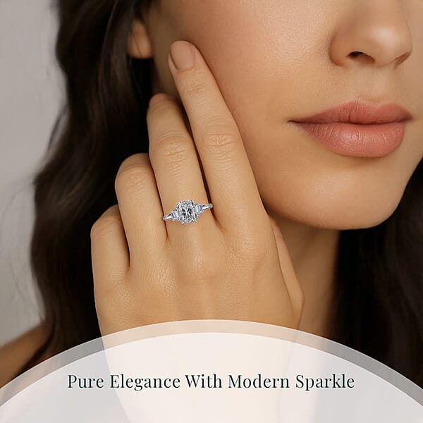 Shop Lc Luxuriant Lab Grown Diamond EF-VS 2.25 Ctw Ring In 950 Platinum 5.10 Grams
