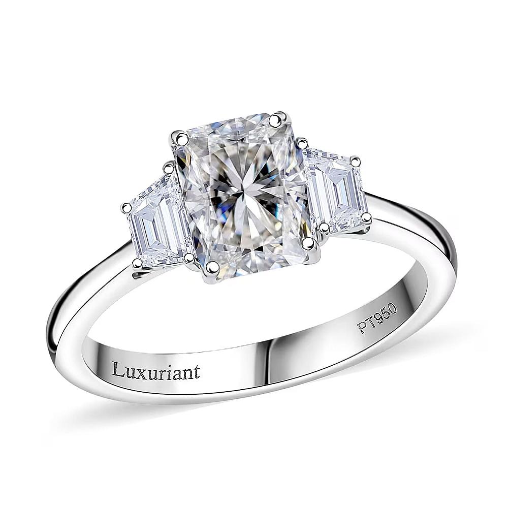 shop lc Luxuriant Lab Grown Diamond EF-VS 2.25 ctw Ring in 950 Platinum 5.10 Grams