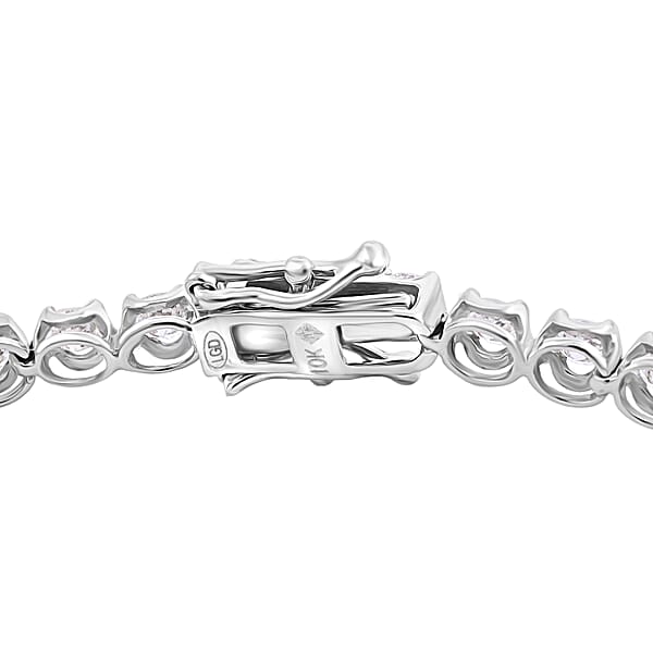 Shop Lc Luxuriant Lab Grown Diamond F VS 3.00 Ctw Bracelet In 10K White Gold (7.00 In) 4 Grams