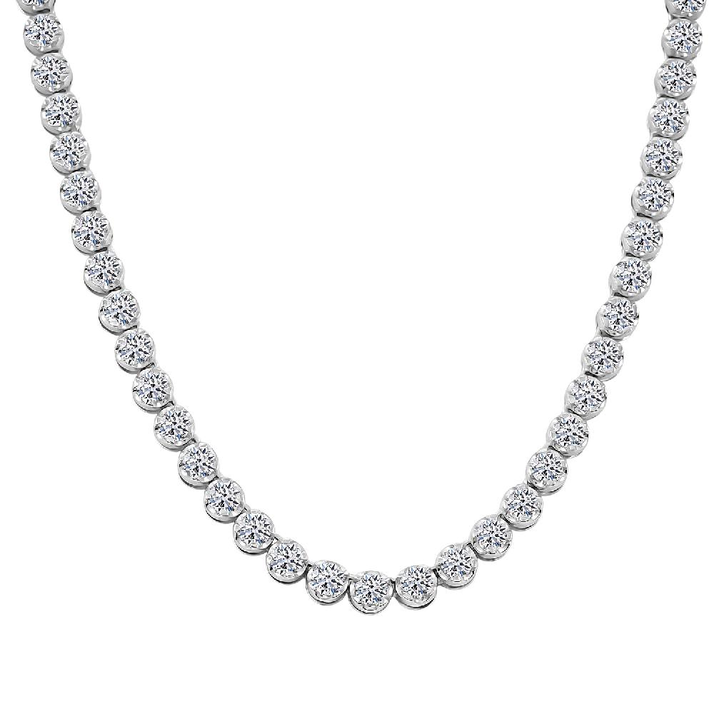 shop lc Luxuriant Lab Grown Diamond F VS1 10.35 ctw Necklace in Sterling Silver 18 Inches