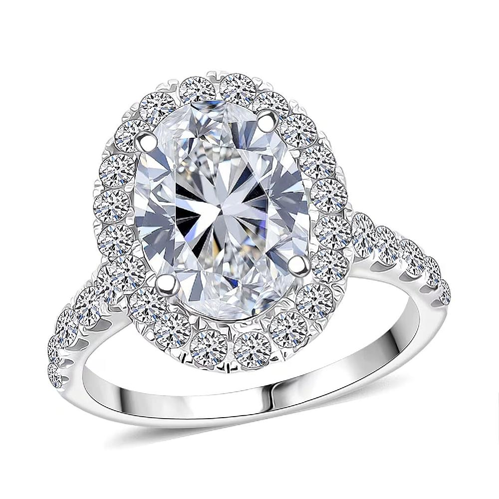 shop lc Luxuriant Lab Grown Diamond (F - VS2) Ring in 14K White Gold 4.75 ctw