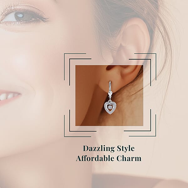 Shop Lc Luxuriant Lab Grown Diamond G-H SI 0.40 Ctw Earrings In Rhodium Over Sterling Silver