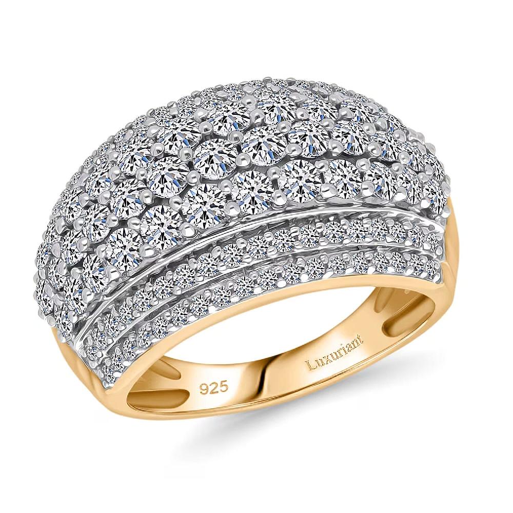 shop lc Luxuriant Lab Grown Diamond G-H SI 2.00 ctw Galaxy of Stars Ring in 18K Vermeil Yellow Gold Over Sterling Silver shop lc Luxuriant Lab Grown Diamond G-H SI 2.00 ctw Galaxy of Stars Ring in 18K Vermeil Yellow Gold Over Sterling Silver