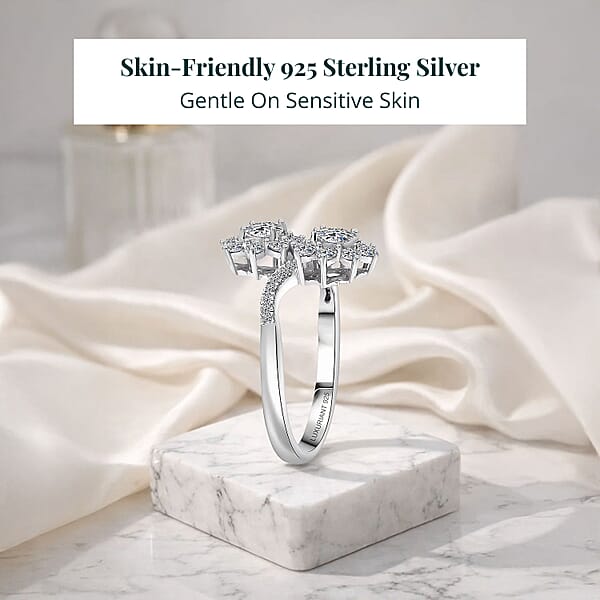 Shop Lc Luxuriant Lab Grown Diamond (G-H SI) Ring In Rhodium Over Sterling Silver 1.00 Ctw