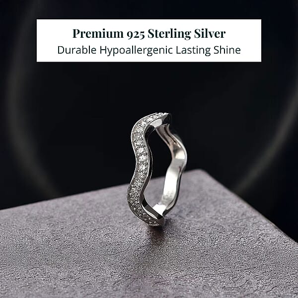Shop Lc Luxuriant Lab Grown Diamond (G-H SI) Ring In Rhodium Over Sterling Silver 0.35 Ctw