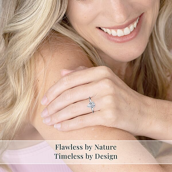 Shop Lc Luxuriant Lab Grown Diamond G-H VS 2.00 Ctw Solitaire Ring In 950 Platinum