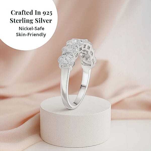 Shop Lc Luxuriant Lab Grown Diamond G-H VS 2.25 Ctw Ring In Sterling Silver