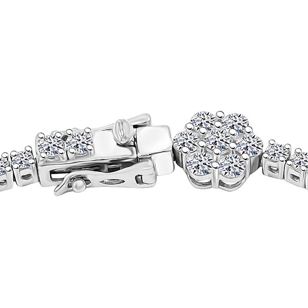 Shop Lc Luxuriant Lab Grown Diamond G SI 6.00 Ctw Bracelet In Sterling Silver (7.25 In)