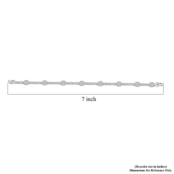 Shop Lc Luxuriant Lab Grown Diamond G SI 6.00 Ctw Bracelet In Sterling Silver (7.25 In)