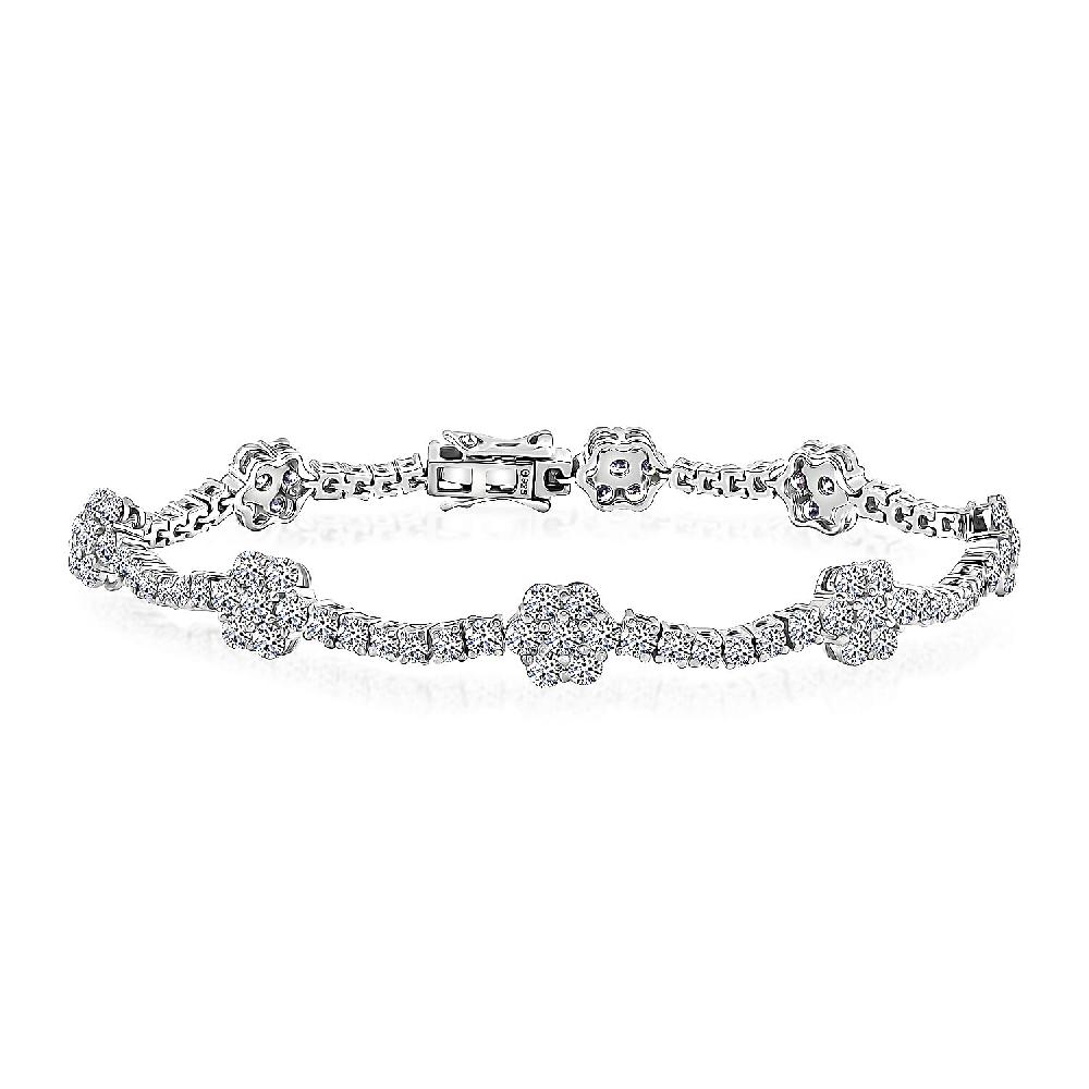 shop lc Luxuriant Lab Grown Diamond G SI 6.00 ctw Bracelet in Sterling Silver (7.25 In)