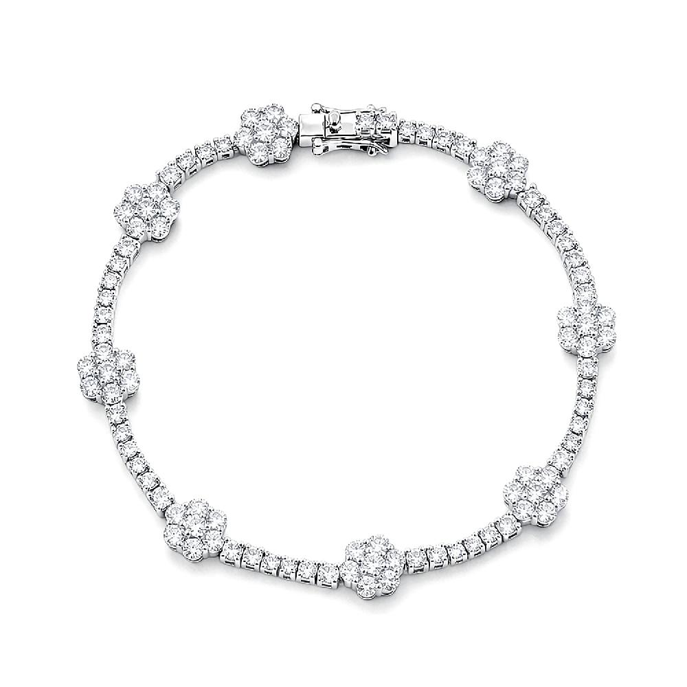 shop lc Luxuriant Lab Grown Diamond G SI 6.00 ctw Bracelet in Sterling Silve (7.50 In)