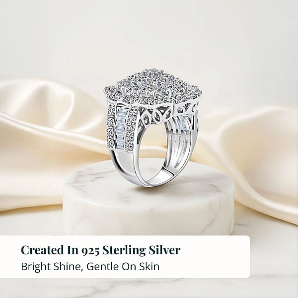 Shop Lc Luxuriant Lab Grown Diamond G SI 6.10 Ctw Celestial Star Ring Sterling Silver