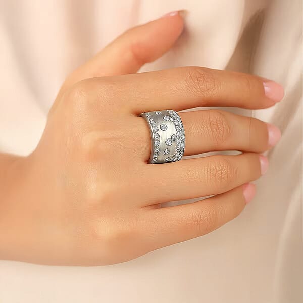 Shop Lc Luxuriant Lab Grown Diamond (G SI) Ring In Sterling Silver 1.07 Ctw