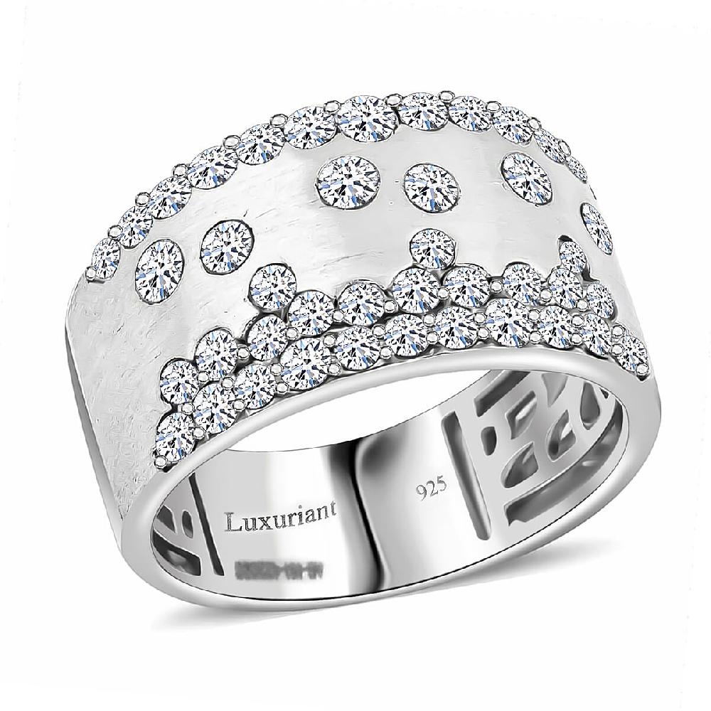 shop lc Luxuriant Lab Grown Diamond (G SI) Ring in Sterling Silver 1.07 ctw
