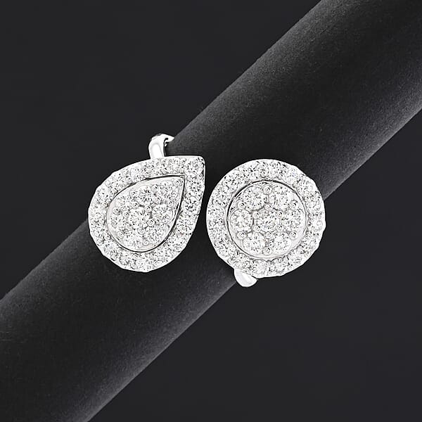 Shop Lc Luxuriant Lab Grown Diamond G SI1 1.90 Ctw Ring In Sterling Silver