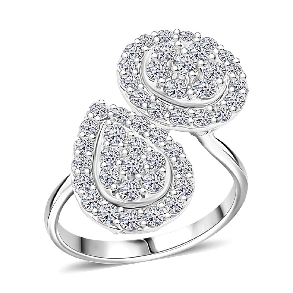 shop lc Luxuriant Lab Grown Diamond G SI1 1.90 ctw Ring in Sterling Silver