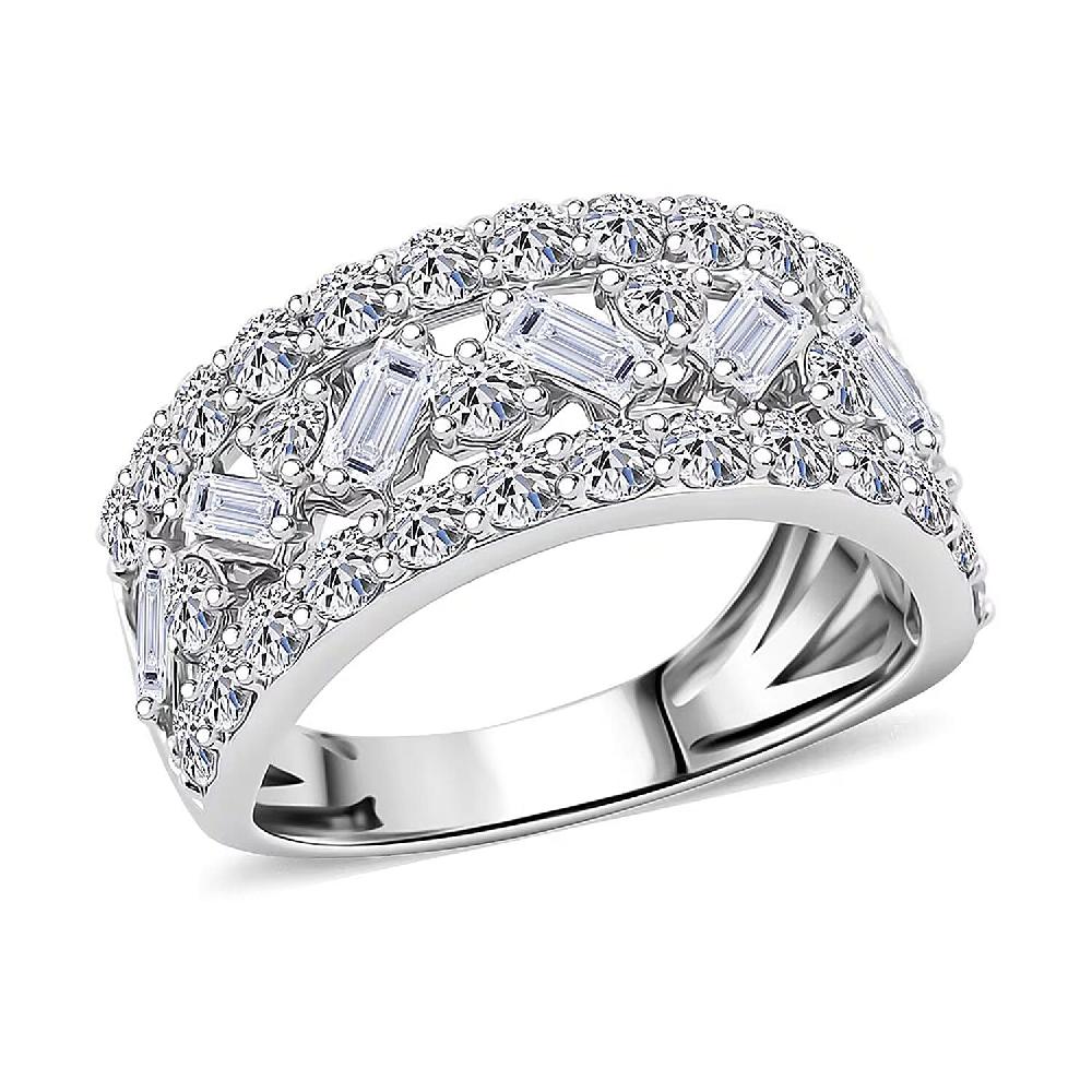 shop lc Luxuriant Lab Grown Diamond (G SI1) Ring in Sterling Silver 2.05 ctw