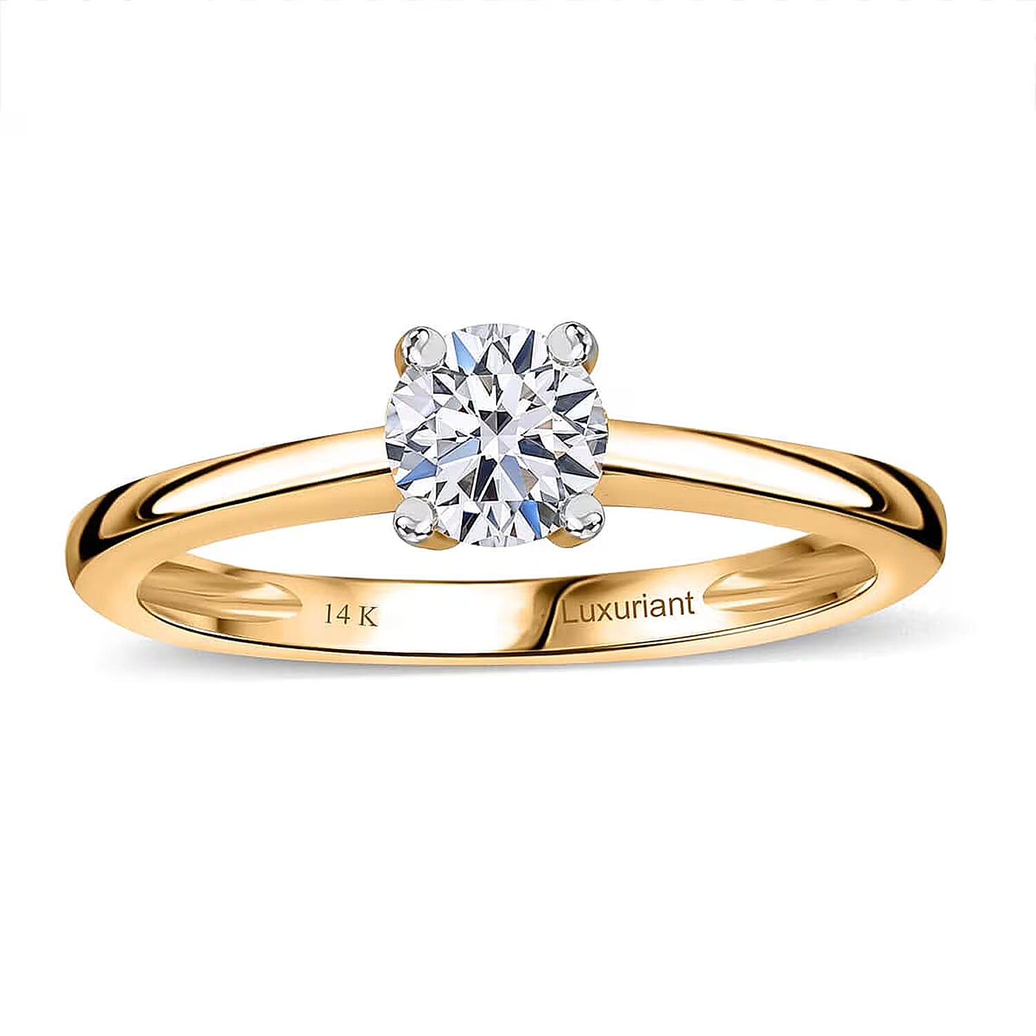shop lc Luxuriant Lab Grown Diamond G VS 0.50 ctw Ring in 14K Yellow Gold