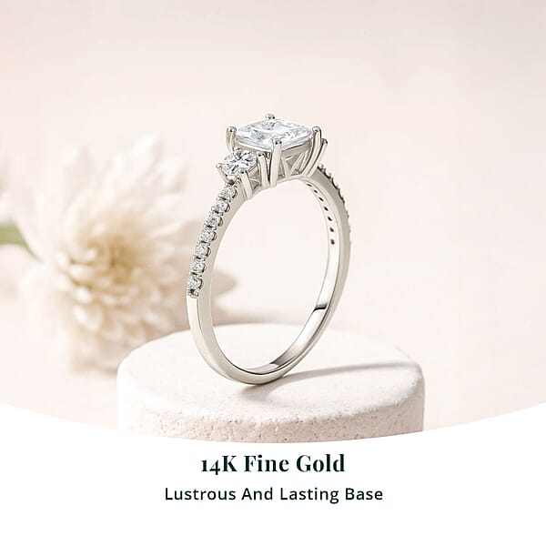 Shop Lc Luxuriant Lab Grown Diamond G VS 1.00 Ctw Ring In 14K White Gold
