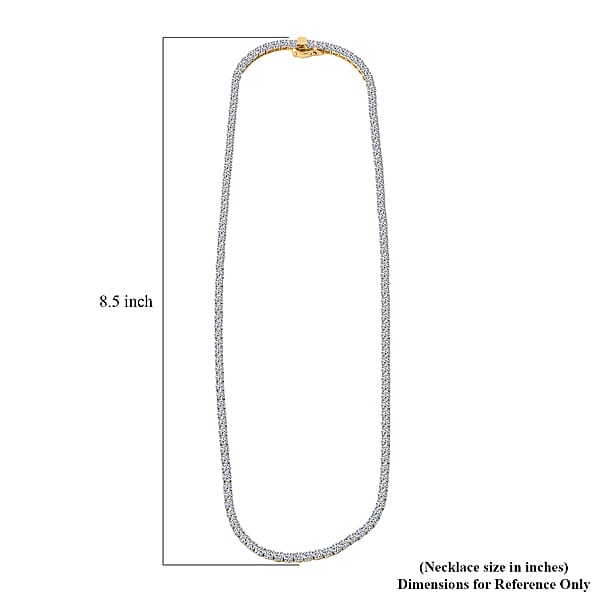 Shop Lc Luxuriant Lab Grown Diamond G VS 15.00 Necklace In 14K Yellow Gold 18 Inches 19.46 Grams