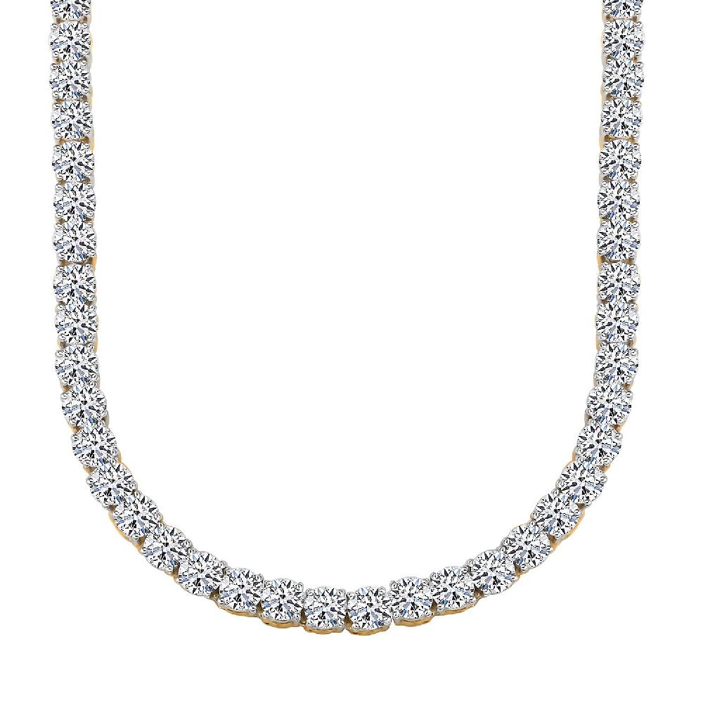 shop lc Luxuriant Lab Grown Diamond G VS 15.00 Necklace in 14K Yellow Gold 18 Inches 19.46 Grams