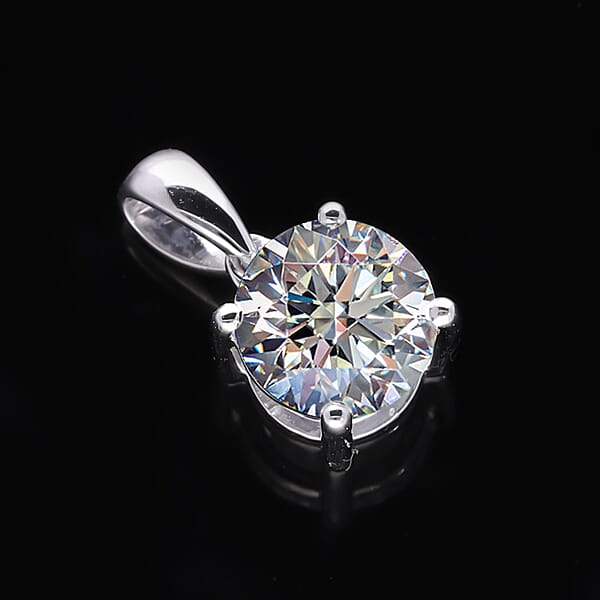 Shop Lc Luxuriant Lab Grown Diamond G VS 3.00 Ctw Pendant Without Chain In 14K White Gold